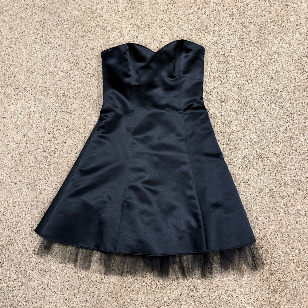 Jessica McClintock Black Strapless Dress NWOT